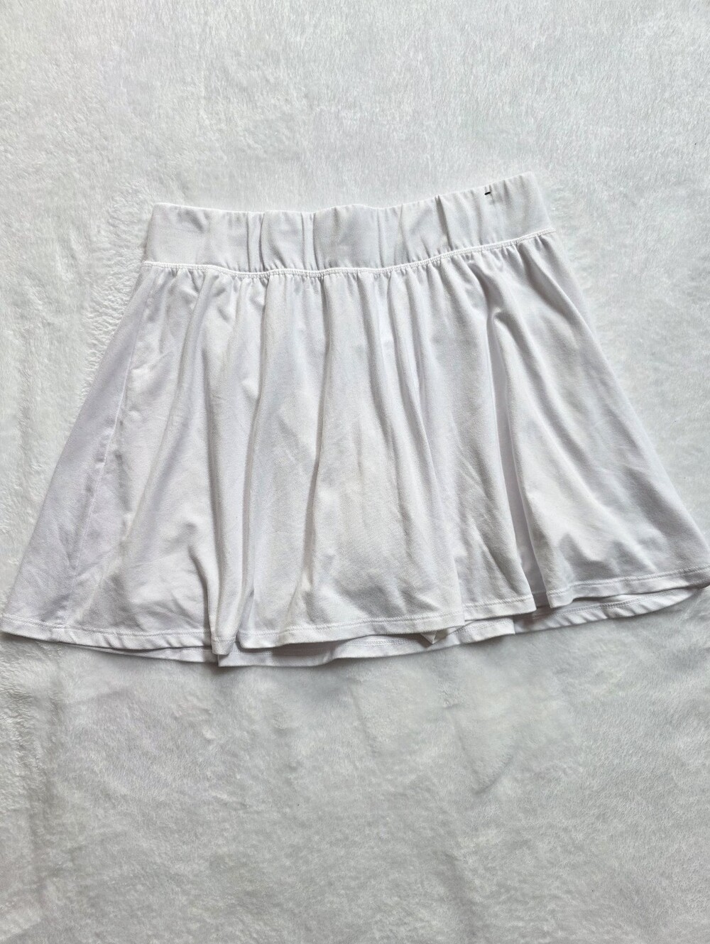 GapFit Brushed Tech Jersey Athletic Skort Cream White Size Large